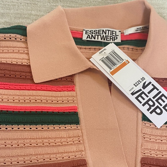 Essentiel Antwerp Multicolor Striped Sleeveless Blouse - Picture 3 of 8